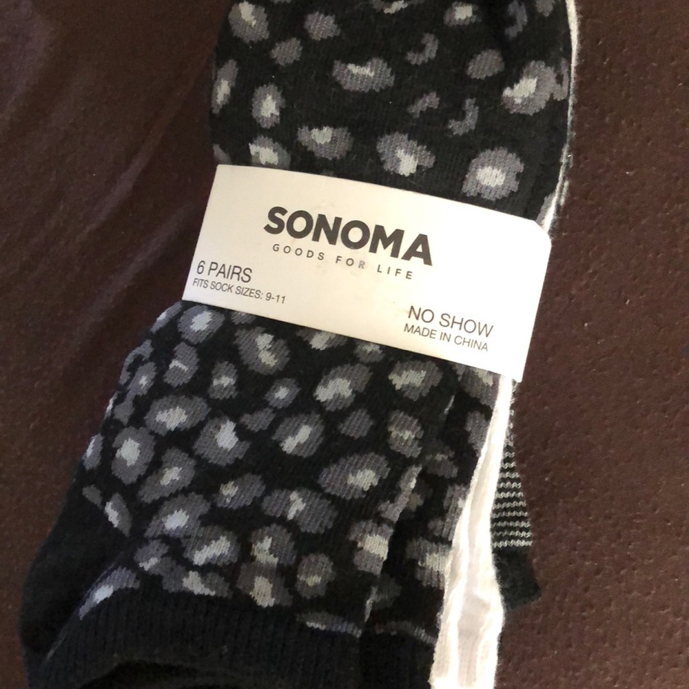 Sonoma no show 6 pairs socks